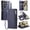 Darkblue, variant on ELEHOLD for Samsung Galaxy S23 Ultra Case, Full Body Protection Crossbody Flip Zipper Credit Card Slot Wallet Case Kickstand Shockproof Leather Case with Shoulder Strap and Wrist Strap, Black