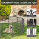 thumbnail image 4 of Parque para perros GDKASRNY de 40 paneles, 102 cm, resistente, color plata, 4 of 6