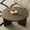 Brown, variant on Noodeniya 35" Round Coffee Tables, Small Tables for Living Room, Black