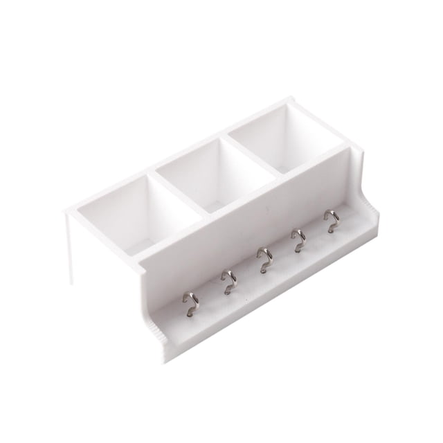 Estante de almacenamiento de pared para casa de muñecas 1/12, muebles para casa de muñecas, adorno para diorama, accesorios multiusos para de muñecas, Blanco