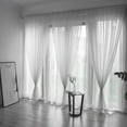 thumbnail image 5 of Dtwnek 2 Panels Set Sheer Curtains Light Filtering Window Drapes for Bedroom Living Room, 39" x 78", 5 of 7