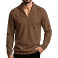 thumbnail image 2 of yillto Mens Sweaters V Neck Knit Long Sleeve Tops Fall Winter Warm Pullover Sweater Clothes Tops, 2 of 8