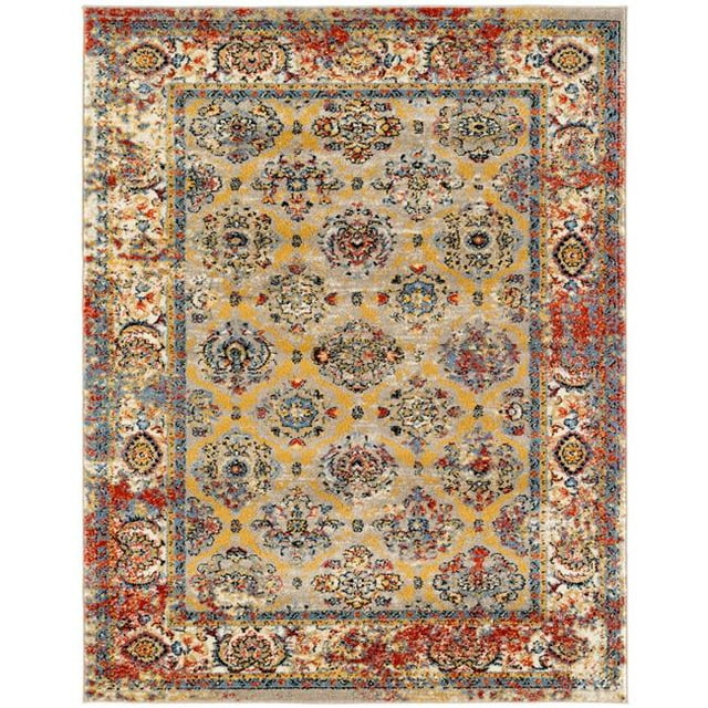 Amer Rug SNA86767R Tapis Rond Tissé à la Machine 6 Pi. 7 Po. x 6 Pi. 7 Po. R Sanya 8 - Beige