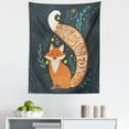 thumbnail image 1 of Saying Tapestry, What Does the Fox Say? Hipster Animals Know Better Habitat Creature Illustration, Fabric Wall Hanging Decor for Bedroom Living Room Dorm, 5 Sizes, Multicolor, by Ambesonne, 1 of 1