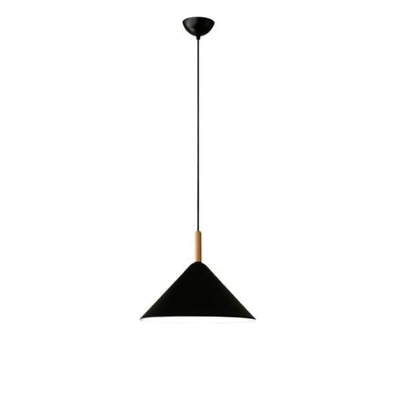 Simple wood metal iron pendant lighting for kitchen island minimalism vintage industrial hanging light fixture adjustable pendant lamp Nordic ceiling pendant light for dining room table