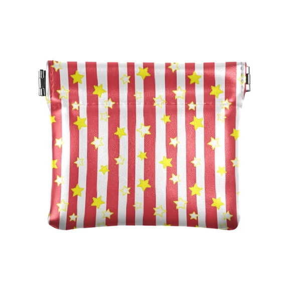 Star Yellow Wallet Small PU Leather Change Pouch Wallet for Women