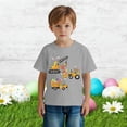 thumbnail image 2 of Easter Bunny And Egg Print Short Sleeve T Shirt For Toddler Boys Holiday Casual Play Outfit, 2 of 4