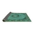 thumbnail image 2 of Ahgly Company Indoor Rectangle Medallion Turquoise Blue Traditional Area Rugs, 4' x 6', 2 of 4