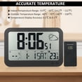 thumbnail image 2 of Station Météo Sans Fil Intérieur Extérieur Thermomètre Température Humidité Moniteur Rétroéclairage Réglable avec Grand Écran HD, 2 of 8