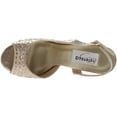 thumbnail image 5 of Dyeables Womens Skylar Shimmer Embellished Evening Sandals, 5 of 6