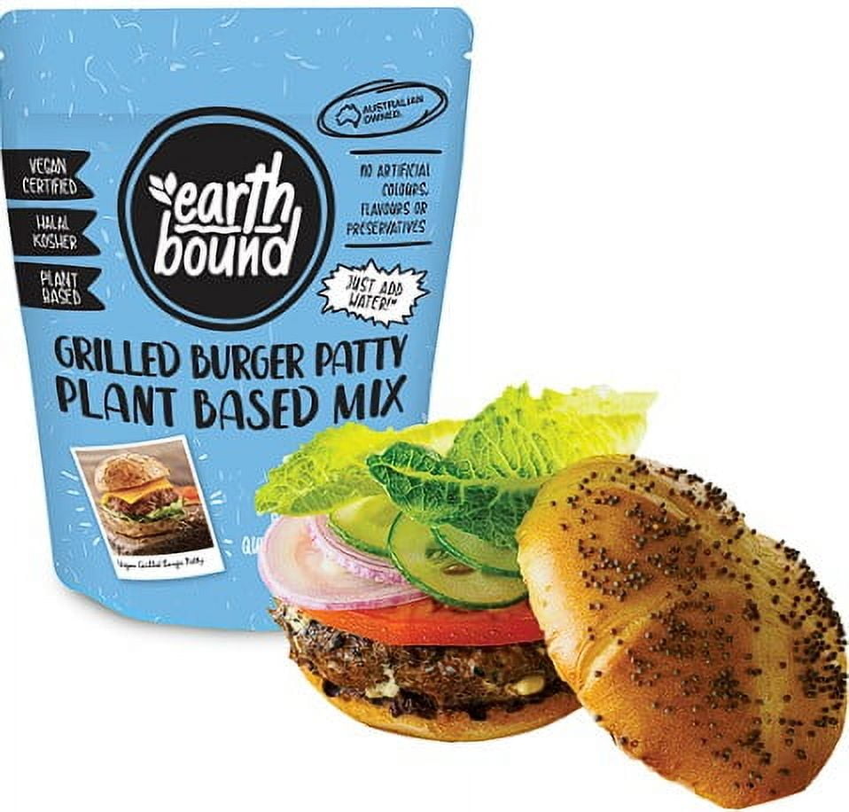 (3 pack) Earth Bound Grilled Burger Plant Based Mix, 5.3 oz