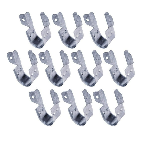 Highcraft 1-1/4 in. CPVC Side Mount Pipe Strap in Galvanized Steel (10-Pack)