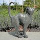 thumbnail image 4 of Beautiful Cat Statue With Rounded Back Garden Decor Resin Outdoor Lawn Yard Sculpture, 4 of 5