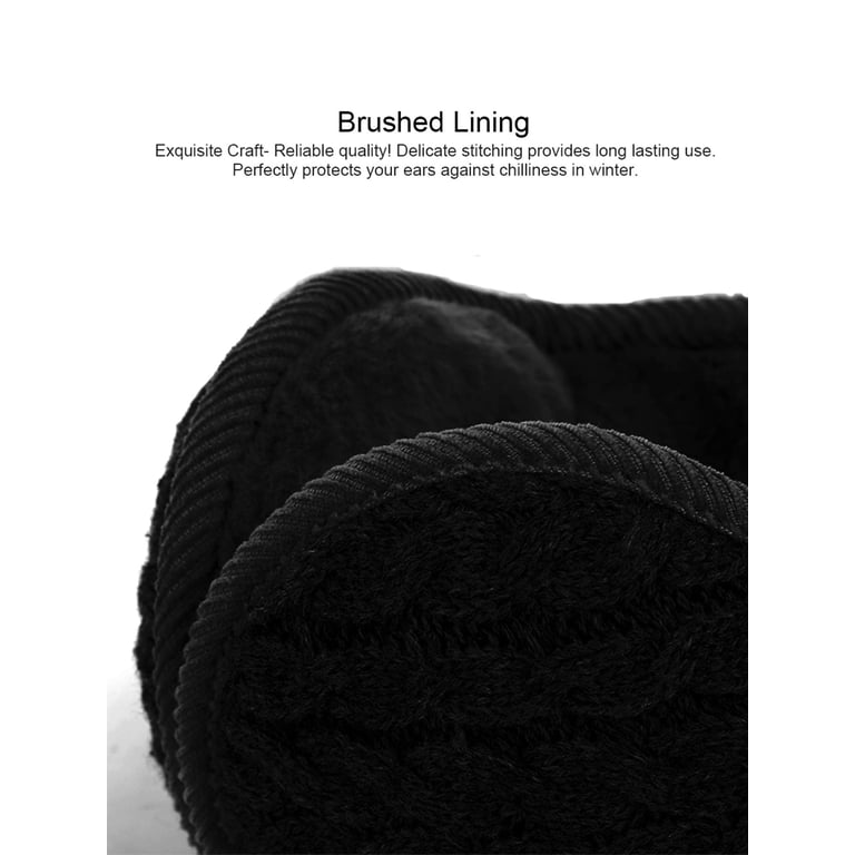 Faux Suede Fleece-Lined Adjustable Earmuffs Winter Ear Warmers Fsmiling Winter Ear Muffs For Women Fuzzy Earmuffs  main image 3