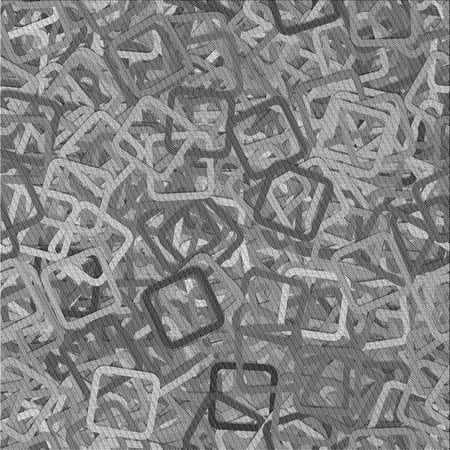 

Ahgly Company Indoor Square Patterned Ash Gray Area Rugs 6 Square