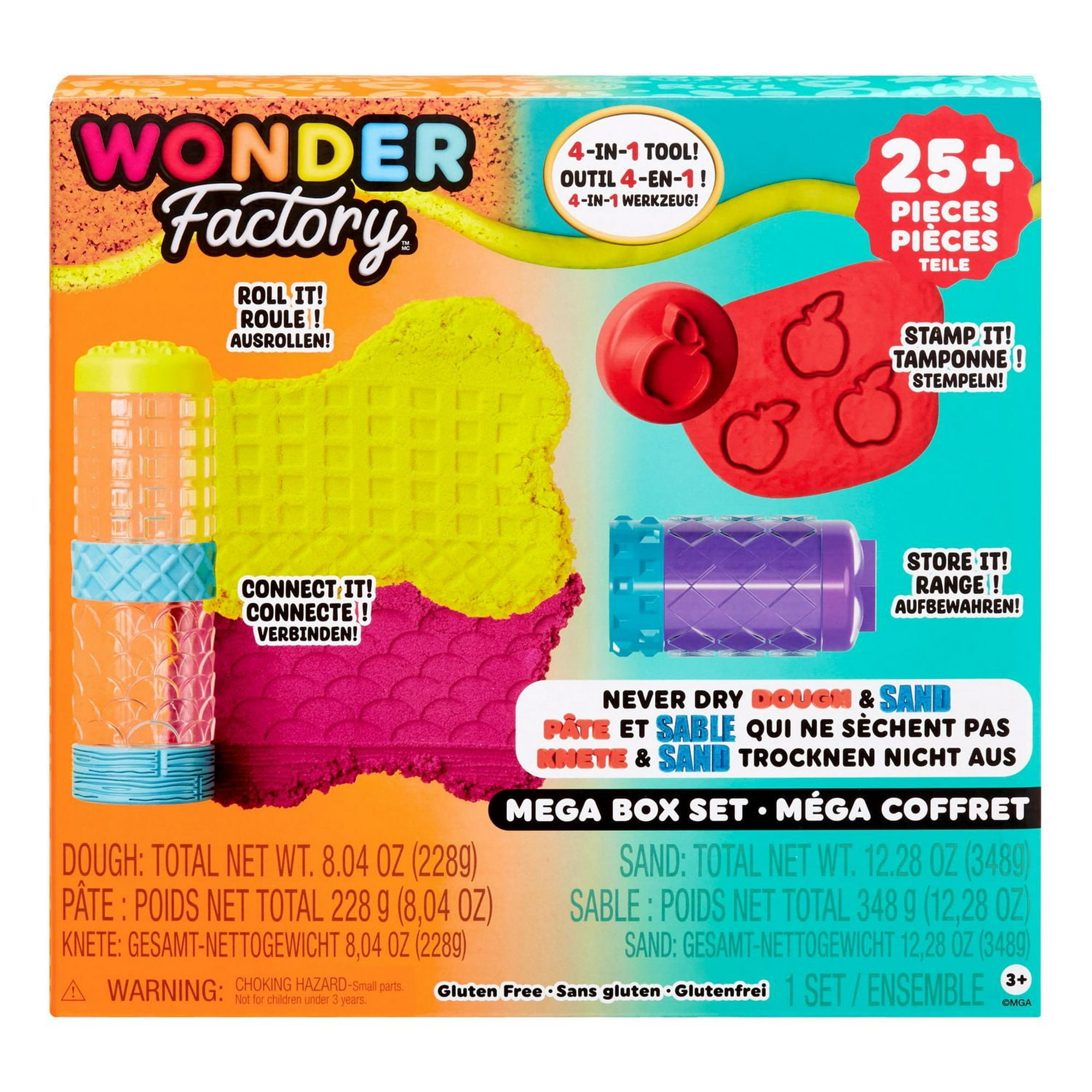 Wonder Factory Never Dry Dough & Sand Mega Box Set - Walmart.ca