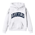 thumbnail image 3 of Tiijoy Girls Los Angeles Print Hoodie Loose Pullover Hooded Sweatshirt, Sizes 3-4T, 3 of 3