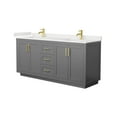 thumbnail image 3 of Wyndham Collection Wcf292972d-Qtz-Unsmxx Miranda 72" Free Standing Double Basin Vanity Set, 3 of 7