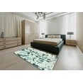 thumbnail image 5 of Ahgly Company Machine Washable Indoor Square Abstract Light Gray Area Rugs, 4' Square, 5 of 7