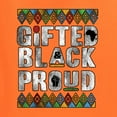 thumbnail image 5 of Wild Bobby Gifted Black and Proud Black Pride Men's Graphic T-Shirt, Orange, 5X-Large, 5 of 5