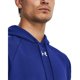 thumbnail image 3 of Sudadera con capucha Under Armour Rival Fleece para hombre, talla XL, azul real, 3 of 5