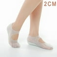 thumbnail image 3 of 1 Pair Invisible Height Lift Heel Pad Sock Liners Increase Insole Silicone for Women Men, 3 of 7