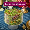 thumbnail image 4 of Barski – European Glass Trifle Bowl on Pedestal – Large 170 oz 9.5” Round Serving Dish for Layered Desserts, Fruit, or Salad, 4 of 8