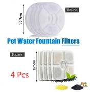 FALEXO 4PCS Filter Replacement Water Fountain Filters for Flower Fountain Cat Water Fountain Water Dispenser