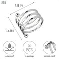 thumbnail image 2 of 8Pcs Napkin Ring Kitchen Table Set - Silverware Napkin Rings for Table Setting Kitchen Table Thanksgiving Napkin Rings - Napkin Holder Kitchen Set Dining Table for Wedding Dinner Table Decor Simple, 2 of 5