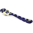 thumbnail image 2 of Polish Pottery 5¼-inch Spoon (Flowering Peacock Theme) Hand Painted in Boleslawiec, Poland + Certificate of Authenticity, 2 of 6