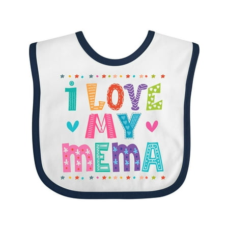 

Inktastic I Love My Mema Grandchildren Gift Baby Girl Bib