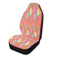 thumbnail image 2 of Back to school supplies pattern(11) Car Seat Cover 2 Piece Set Saddle Blanket Carseat Universal Fit for Vehicle Sedan SUV, 2 of 5