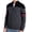 Black, variant on Men's Striped Panel Knit Jacket, Stand Collar Full Zip Warm Outerwear, Raglan Sleeve Color Block Design, Ribbed Cuffs & Hem, Suitable For Daily Leisure Strolls Black M