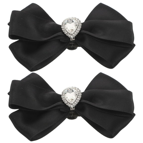 1 Pair Rhinestone Bowknot Shoe Clips for Women High Heels, Wedding Party Decorations, Removable Bow Shoe Accessories