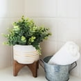 thumbnail image 5 of 4.75" Ceramic Planter on Wood Stand, 5 of 5