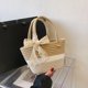 thumbnail image 4 of Bolso de mano con lazo para mujer, moda de verano, bolsos para las axilas, bolso de hombro sólido (caqui), 4 of 6