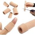 thumbnail image 5 of Casewin Cuttable Toe Tubes Sleeves 5 Pack, Made of Elastic Fabric Lined with Silicone Gel. Toe Sleeve Protectors Relief Toe Pressure Pain, Corn and Calluses Remover, 5 of 7