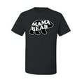 thumbnail image 2 of Wild Bobby, Mama Bear Animal Design, Animal Lover, Men Graphic Tee, Black, Small, 2 of 4