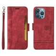 thumbnail image 3 of Dteck Luxury Leather Wallet Case Compatible with iPhone 11 Pro Max 6.7 inch with Shockproof Kickstand Card/Cash Slot Magnetic Case for iPhone 11 Pro Max,Red, 3 of 9