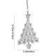 thumbnail image 3 of Pendiente de Cristal Acrílico Árbol Navideño Adornación Colgante para Fiesta de Navidad, Décor Hogar, Regalo Exquisito, Crystal Pendant Acrylic Christmas Tree Decoration for Holiday Parties, 3 of 8