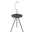 thumbnail image 1 of Bamboohart Outdoor Folding Small Round Table - Portable and Adjustable Camping Equipment  Double-Layer Picnic Table with Light Rack  Perfect for Coffee, 1 of 6