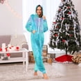thumbnail image 6 of 1 Piece Adult Onesie Pajamas Cozy & Loose-Fit Sleepsuit Loungewear with Pockets Pastel Blue Dandelions X-Small, 6 of 7