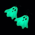 thumbnail image 2 of Spooky Ghost Dangle Earrings - Luminous, Cartoon-Style, Acrylic Jewelry with Adorable Design for Halloween Party - Festival Ear Ornaments with Dangle Style, 2 of 5