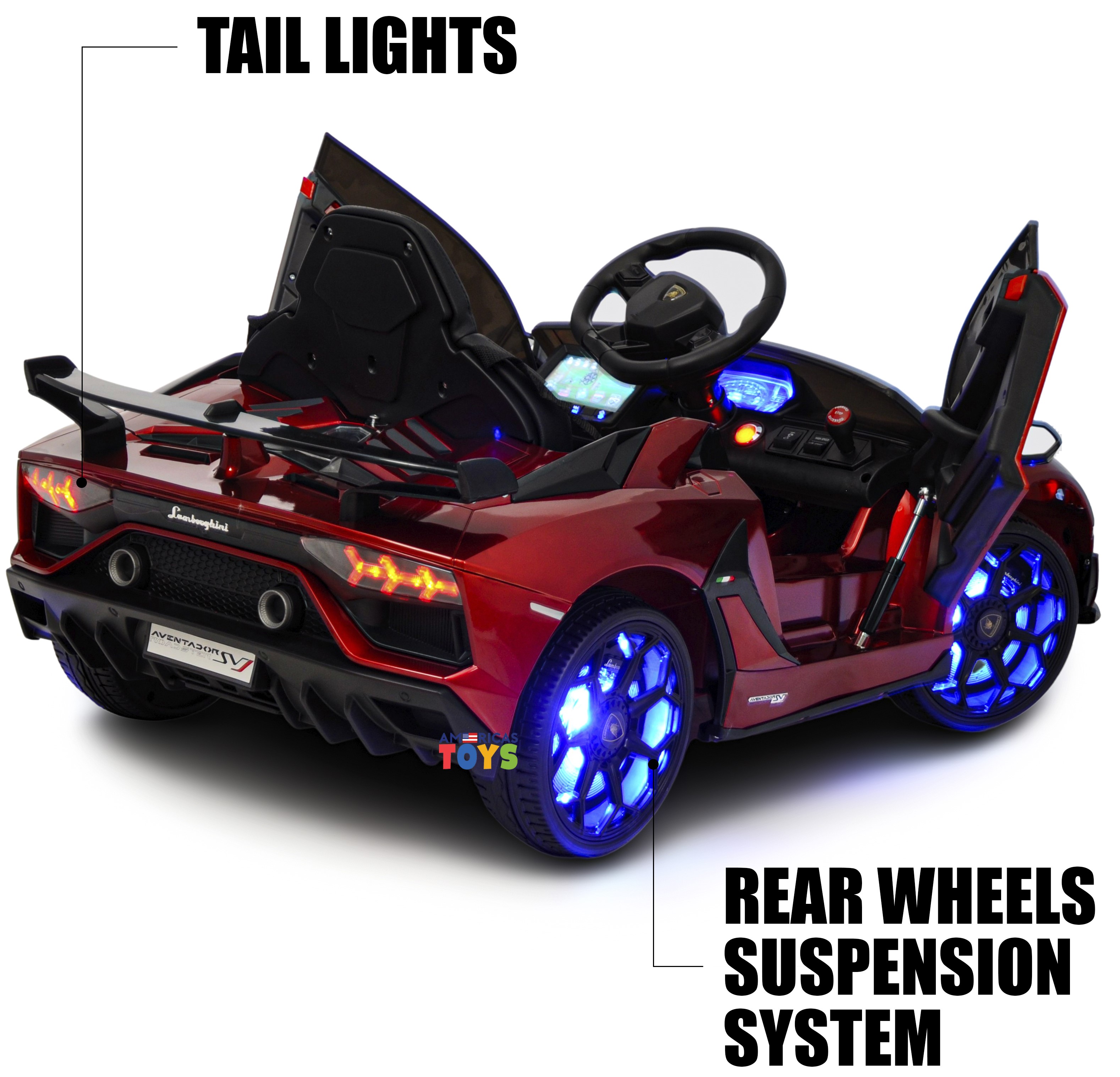 Lamborghini 12V Electric Powered Ride on Car for Kids with Remote Control