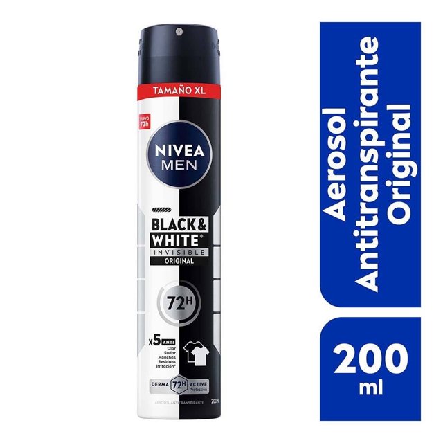 Antistranspirante Nivea Men Black and White Power Spray 200 ml