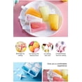 thumbnail image 5 of Moldes de paletas reutilizables de 6 orificios, con mango de silicona Moldes para helados Máquina para hacer paletas de hielo de fácil liberación MFZFUKR WMSS-307-3, 5 of 5