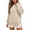 Beige, variant on Hurxie Womens Oversized Hoodies Crewneck Sweatshirts Pullover Sweatshirts with Thumb Hole,Y2k Clothes,Fall Fashion Hooded