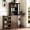 Walnut, variant on 70.87" H Display Storage Cabinet, Modern Tall Bookcase with 4 Tier Pull-out Storage Shelf, Wooden Bookshelf with 2 Glass Doors for Living Room, Home, Office, Walnut