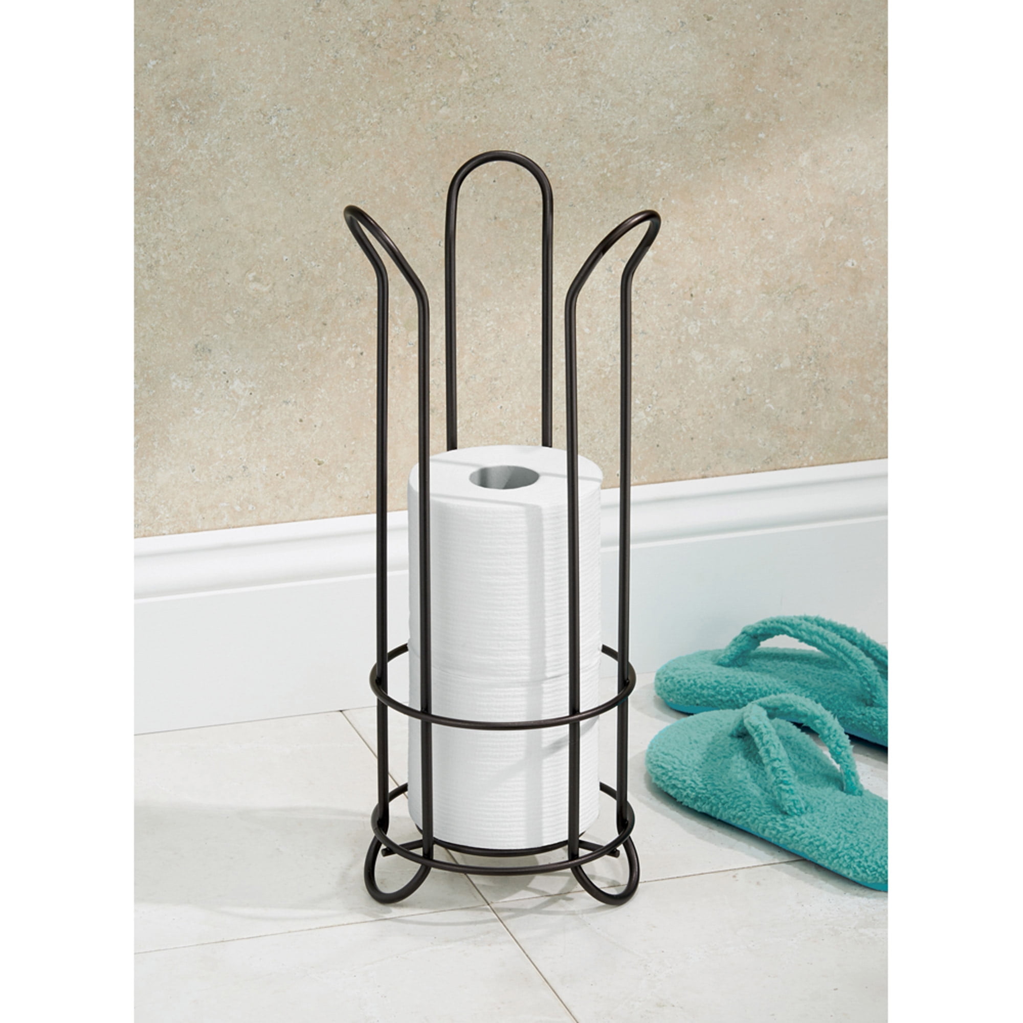 InterDesign Tulip Toilet Paper Roll Holder Stand
