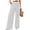 White(NEW&HOT), variant on ZHYou No Boundarie Wide Leg Dress Pants for Women and Womens Plus High Waisted with Buttons Elastic Waist with Pockets Casual Pull On Trousers Blue Size M